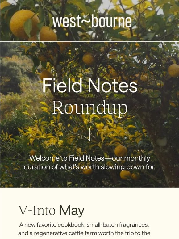 May Field Notes: something for every table