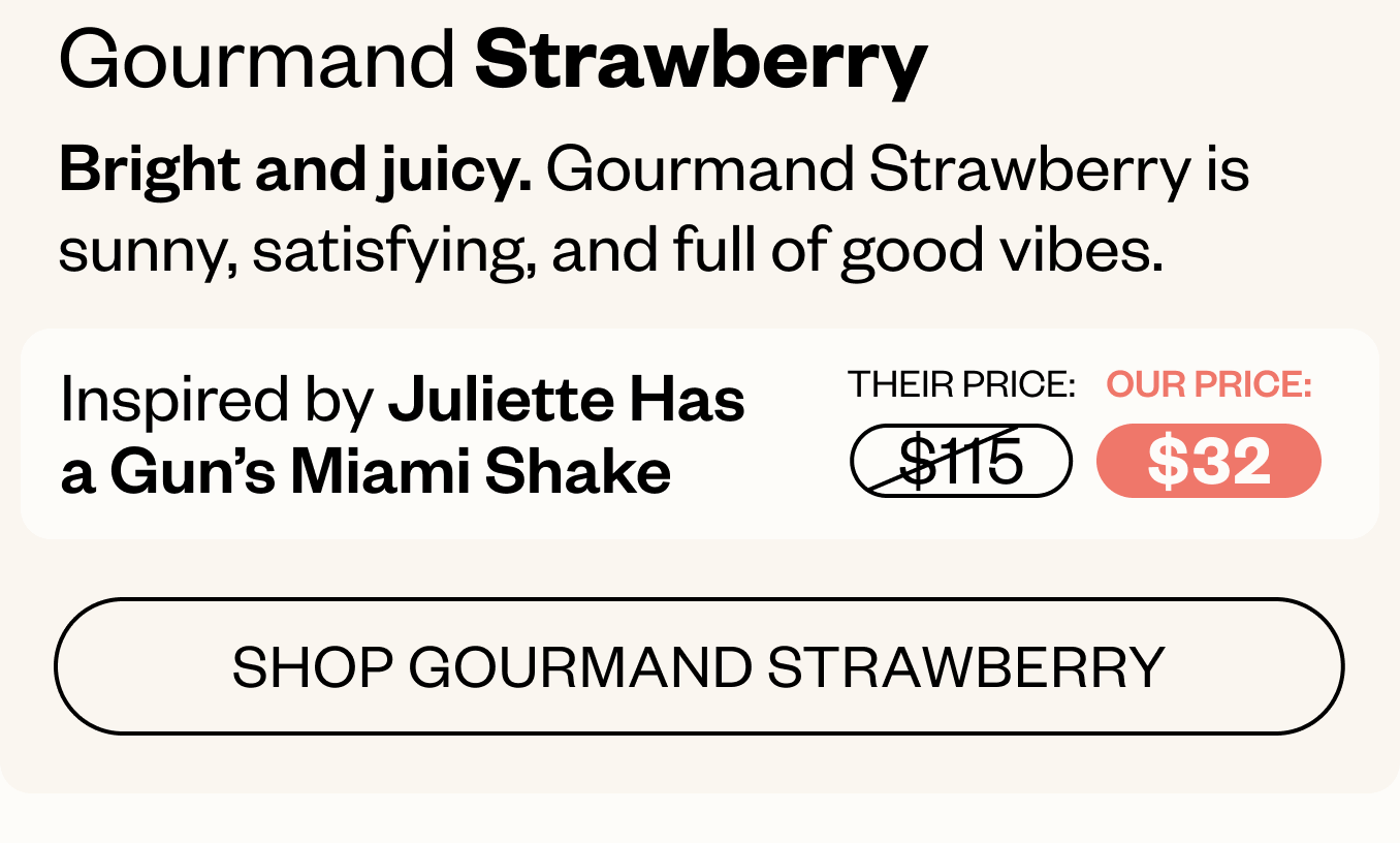 Gourmand Strawberry- Bright & Juicy