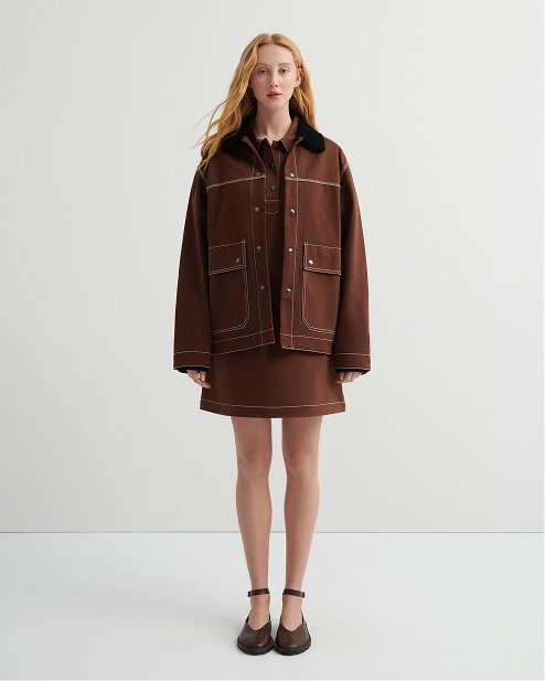Craft Jacket Brown denim