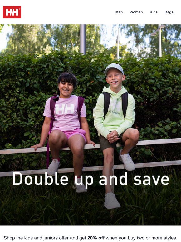 Kids & Juniors Offer: Buy 2, Get 20% Off