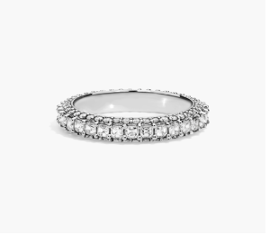 Luna Diamond Eternity Ring In Platinum (1 Ct. tw. - H-I / SI1-SI2)
