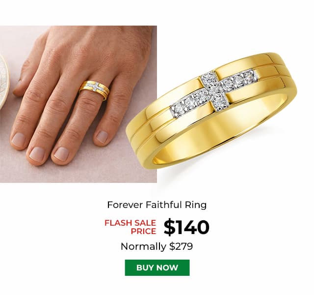 Forever Faithful Ring Gold Clad