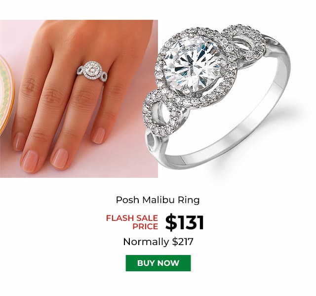 Posh Malibu Ring Platinum Clad