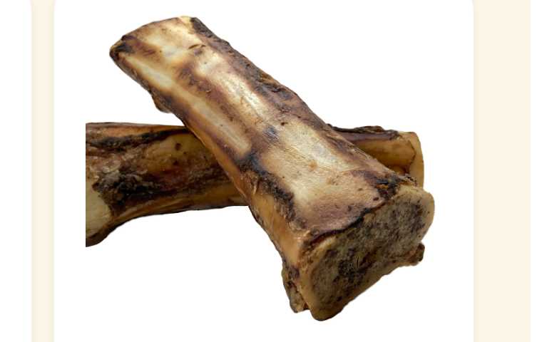 Close-up of Smoked Beef Bone treats.