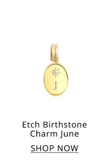 Etch Birthstone Charm June