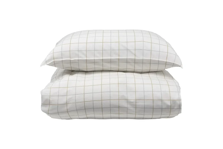 Borås Cotton Lumi bäddset 150x210 taupe