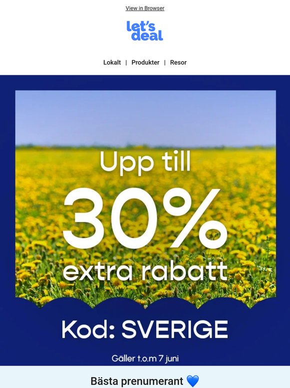 Förtur på REA - Upp till 30% extra rabatt