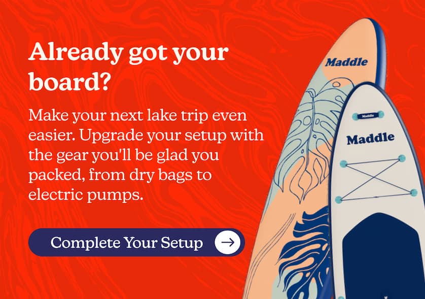 Already got your board? Make your next lake trip even easier. Upgrade your setup with the gear you'll be glad you packed, from dry bags to electric pumps.
