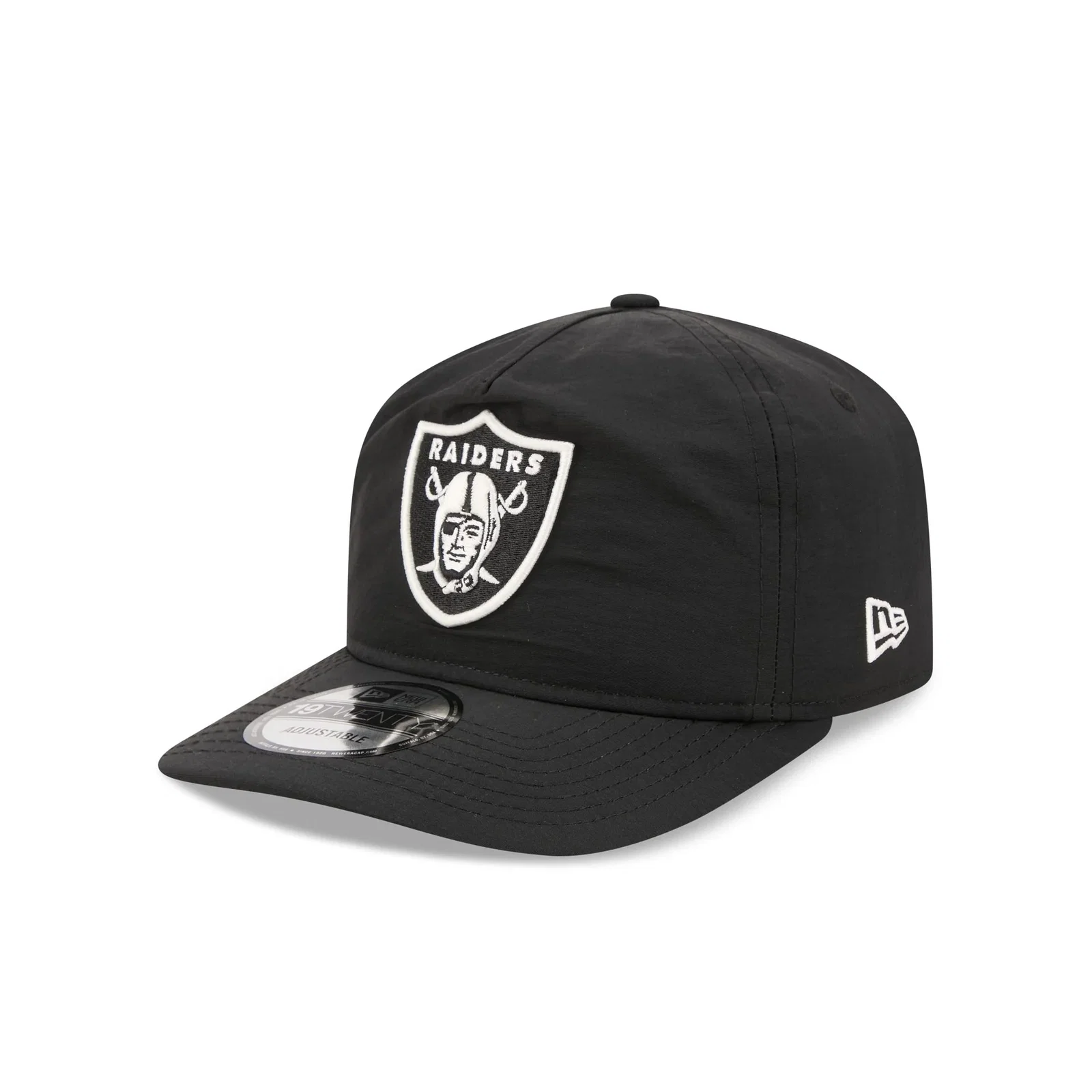 Image of Las Vegas Raiders Black Nylon 19TWENTY Adjustable Hat