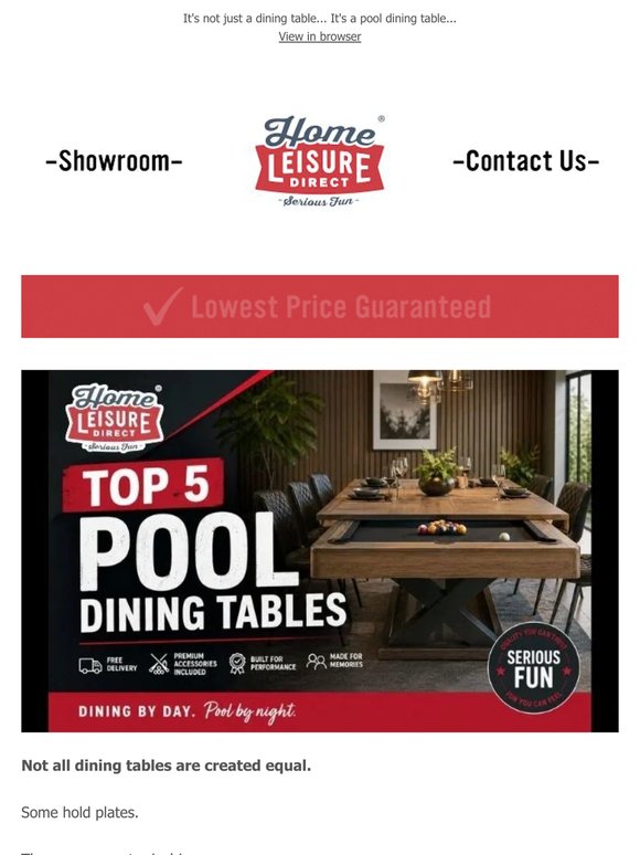 Uncover our TOP 5 pool dining tables 👉