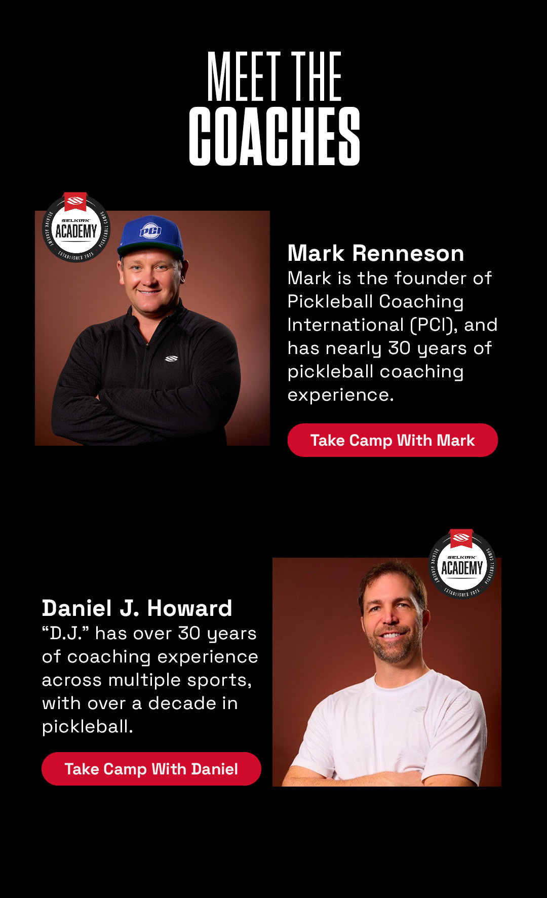 Meet the coaches!