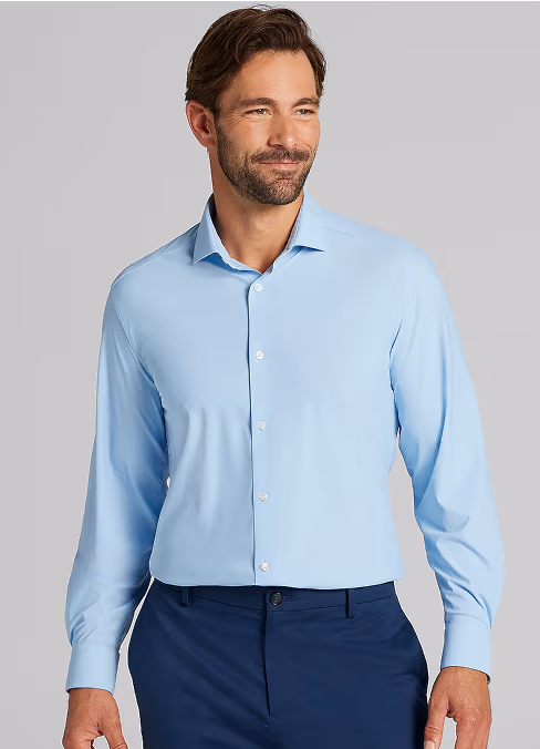 Awearness Kenneth Cole CHILLFLEX Slim Fit 4-Way Stretch Dress Shirt