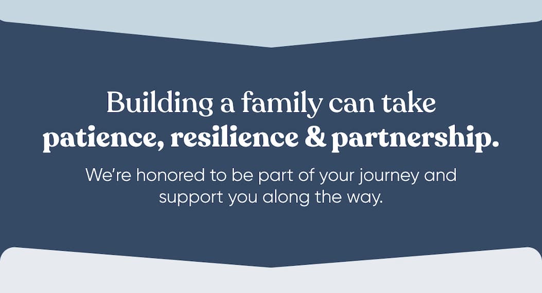 Building a family can take patience, resilience & partnership.