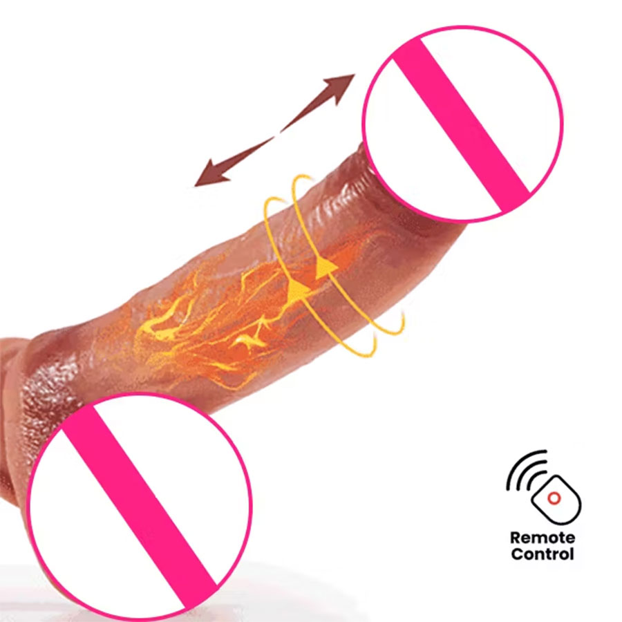8.66" Medical Silicone Heating Thrusting Massager