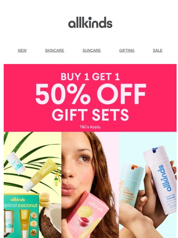 Second Gift Set 50% off? Yes please!