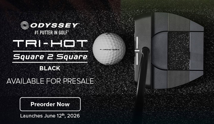 Odyssey Tri-Hot Square 2 Square Black Putters - Available for Presale