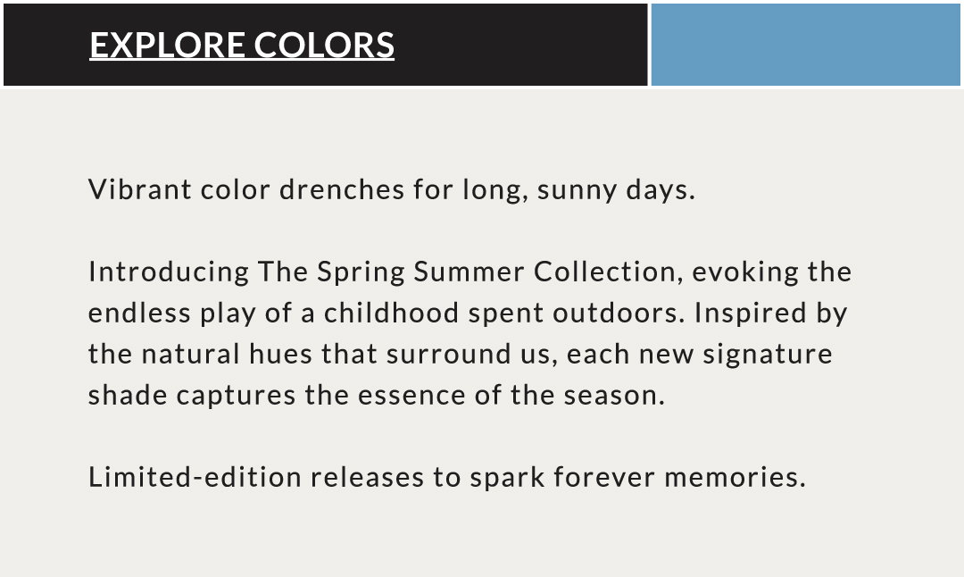 EXPLORE COLORS