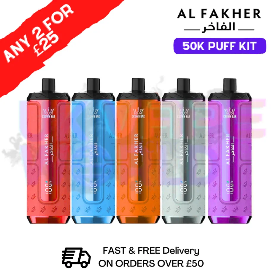 Al Fakher 50K HyperMax Prefilled Pod Kit - 3 For £30