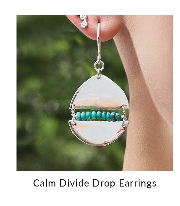 Calm Divide Drop Earrings