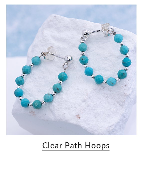 Clear Path Hoop Earrings