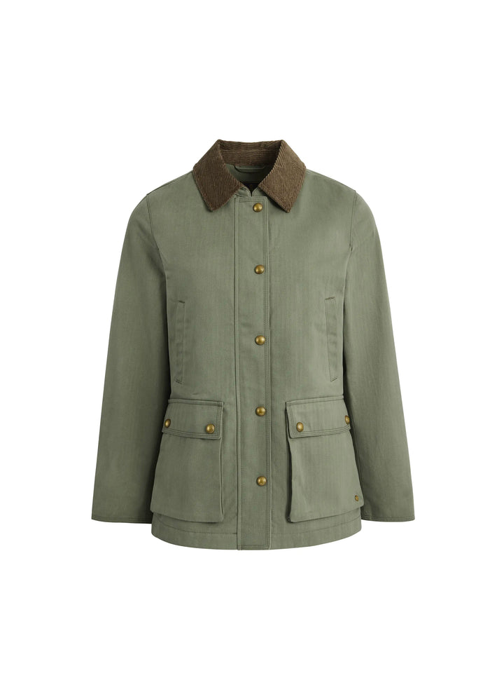 Olivia Pistachio Waxed Jacket
