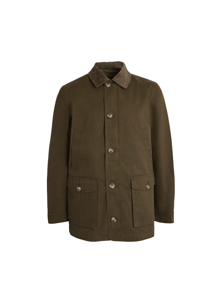 Archie Khaki Waxed Jacket