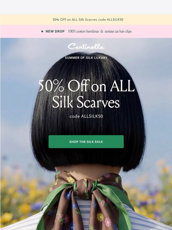 50% OFF! Silk Summer Sale!