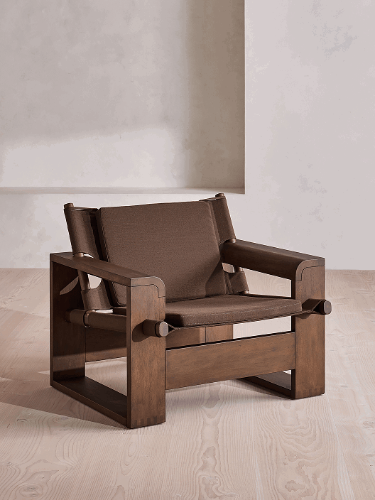 Gabriel Outdoor Armchair, Chocolate