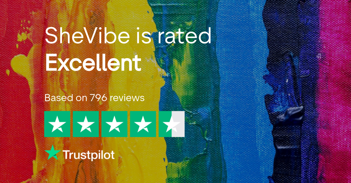 SheVibe is rated Excellent by Trustpilot!