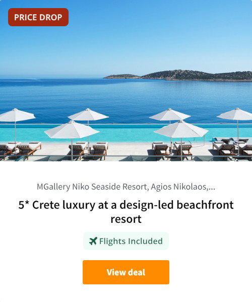 5* Crete luxury at a design-led beachfront resort