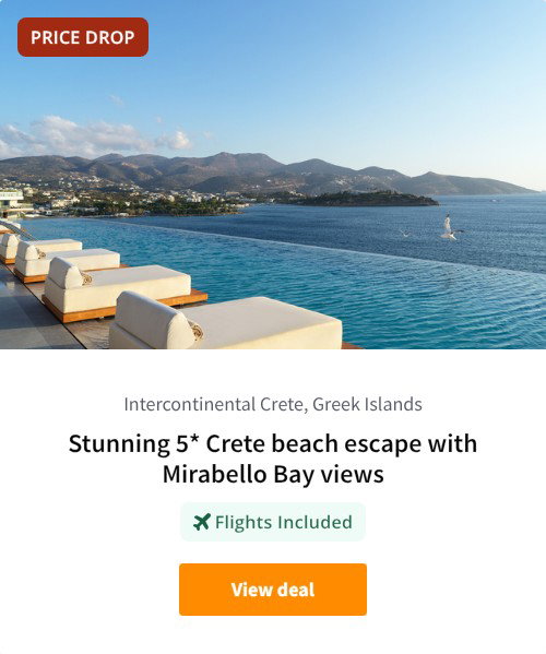 Stunning 5* Crete beach escape with Mirabello Bay views
