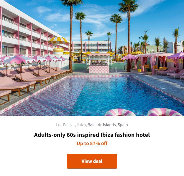 Adults-only 60s inspired Ibiza fashion hotel