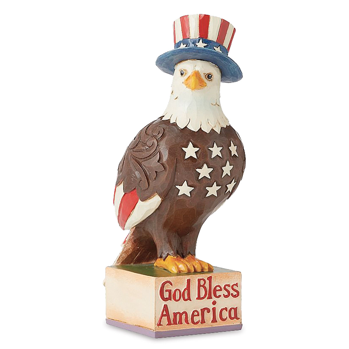 Image of Patriotic Eagle God Bless America Figurine by Jim Shore®
