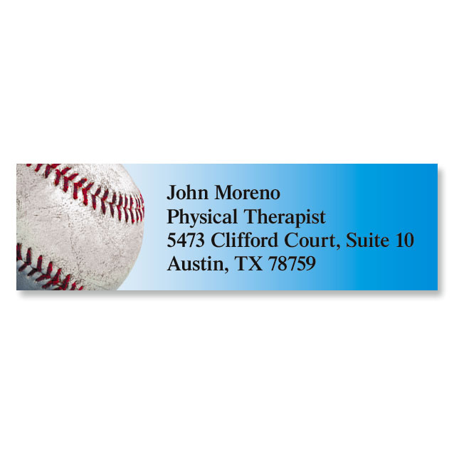 Image of Baseball Classic Return Address Labels