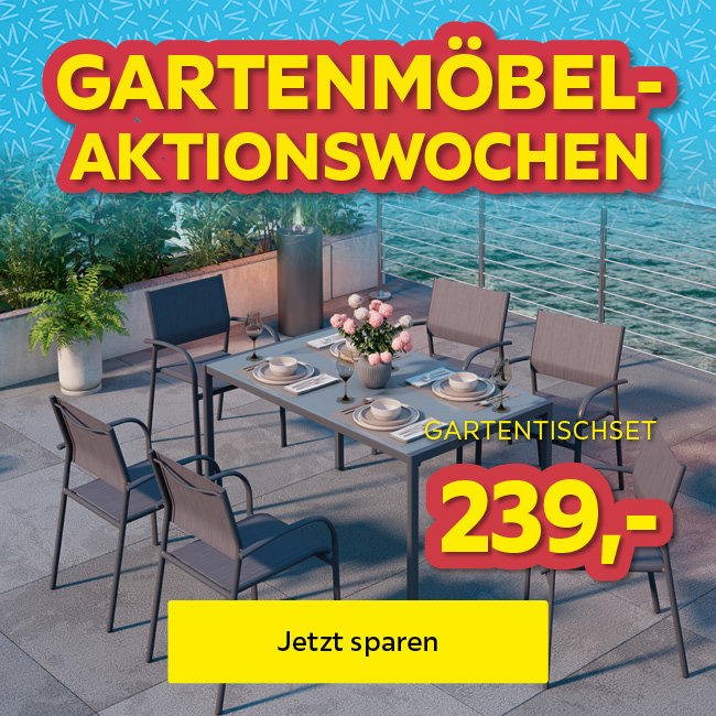 GARTENMÖBEL-AKTIONSWOCHEN, Gartentischset, 239€
