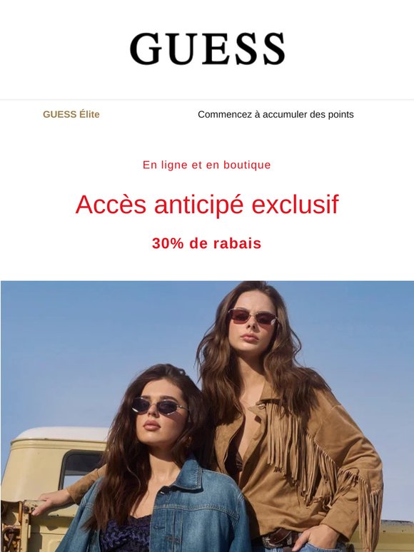 -30% | Accès anticipé pour les membres Loyalty