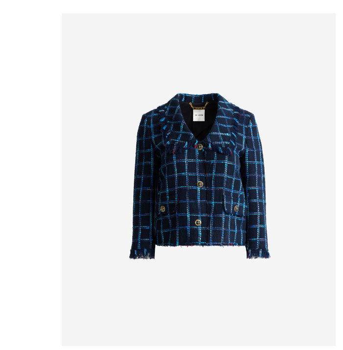 Marine Jacket In Plaidview Tweed