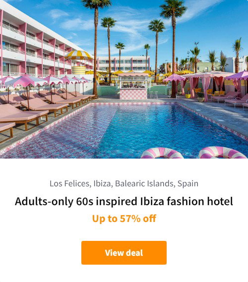 Adults-only 60s inspired Ibiza fashion hotel