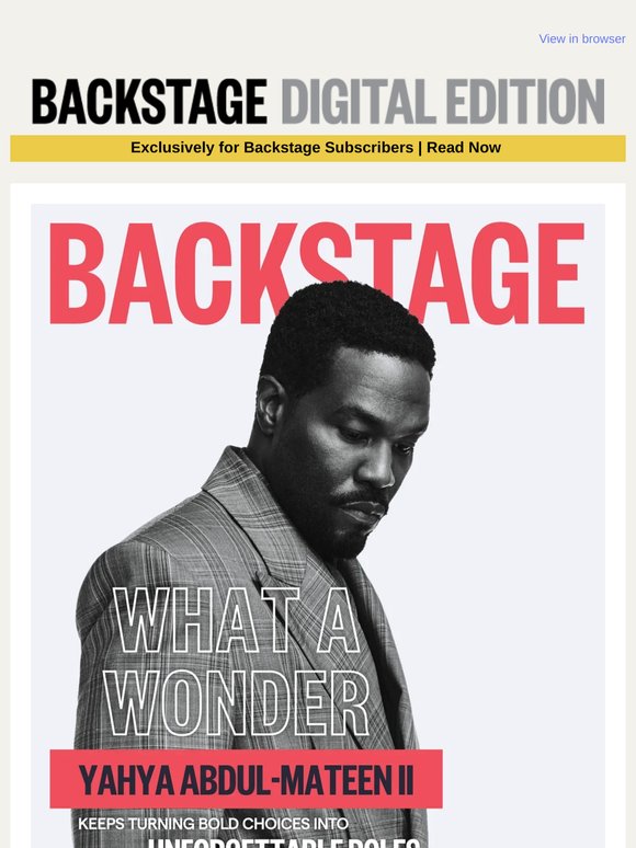 Inside the New ‘Wonder Man’ Digital Issue With Yahya Abdul-Mateen II