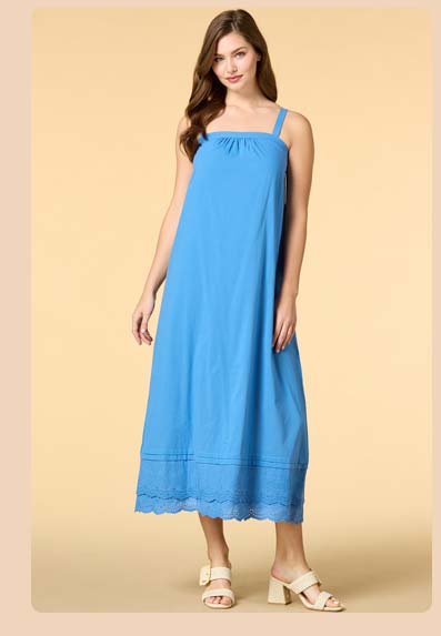 Shop Pretty Blue Eyes Midi Dress