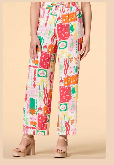 Shop La Dolce Vita Graphic Pants