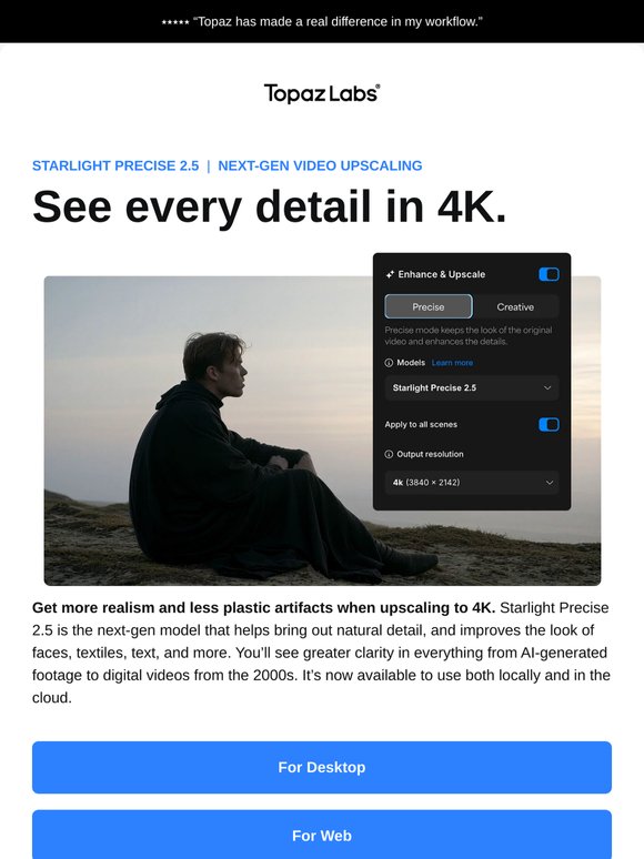 Let's take your videos to 4K