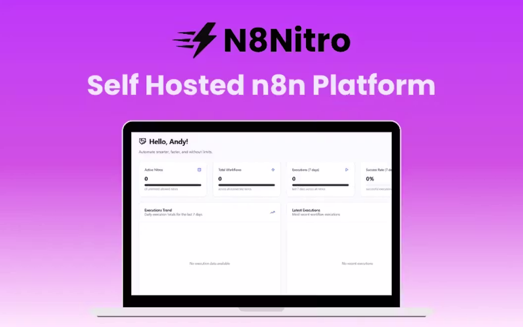 N8Nitro – Self Hosted n8n Platform | Lifetime Access
