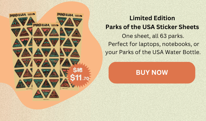 Parks of the USA Sticker Sheets | Limited Edition