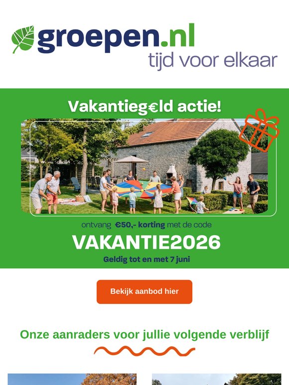 Laatste kans! Profiteer van vakantiegeld actie🤩