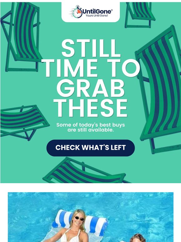 Thursday's markdowns end soon