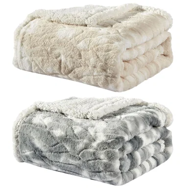 50 x 60-Inch Alaska Sherpa Throw Blankets