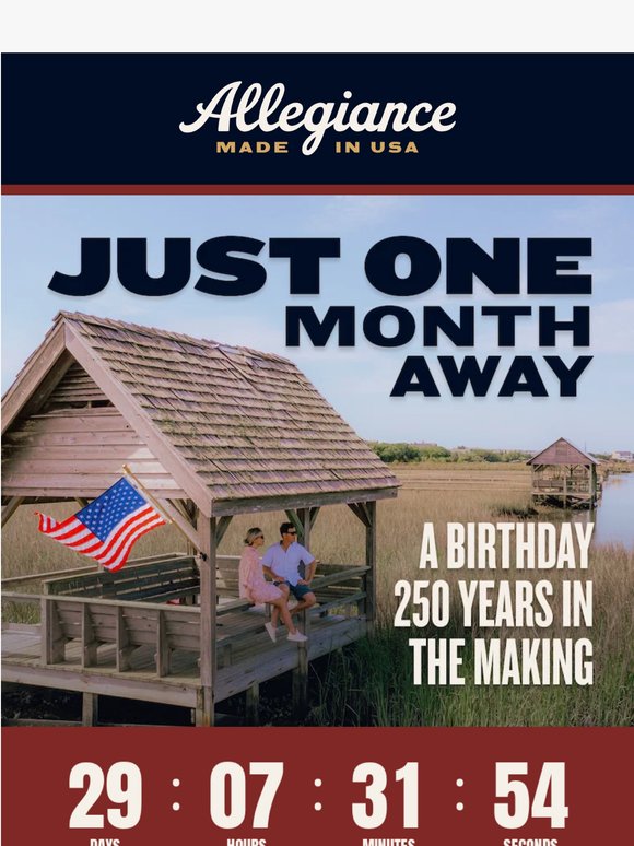 1 Month Away! 🎂🇺🇸