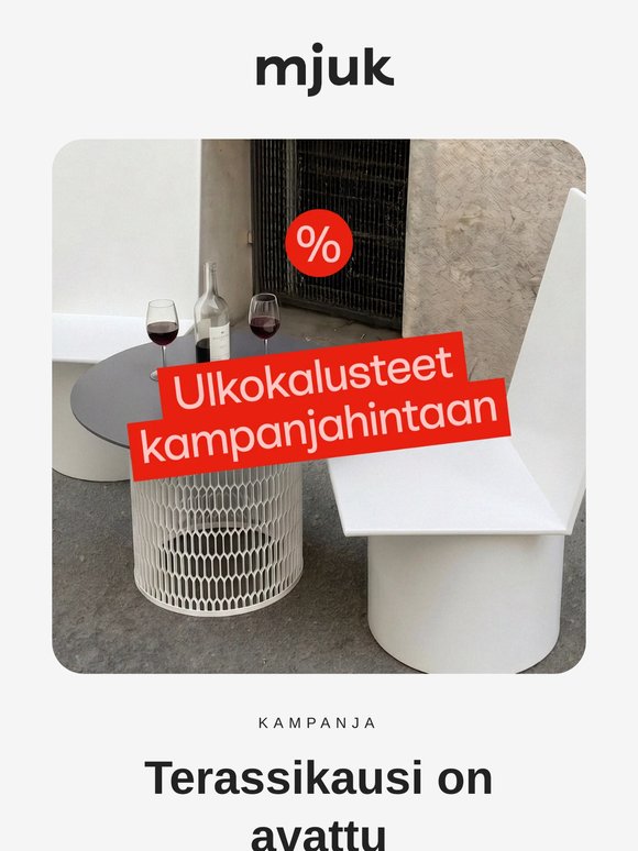 Ulkokalusteet kampanjahintaan