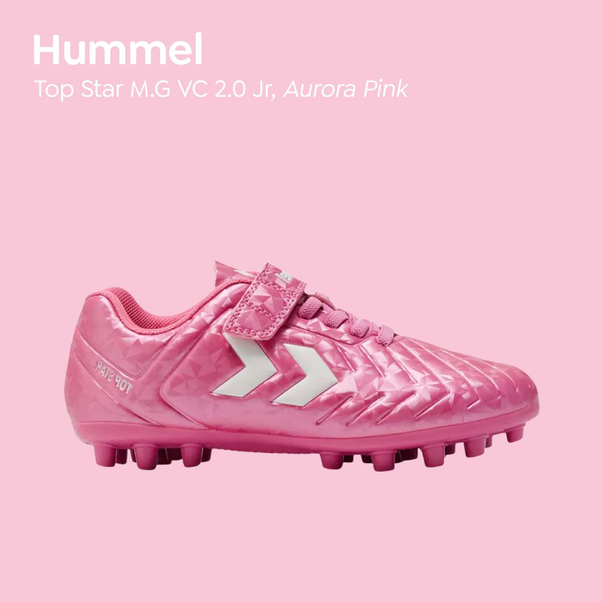 Hummel Fotballsko 2.0 Aurora Pink – rosa fotballsko til barn for trening og fotballkamper